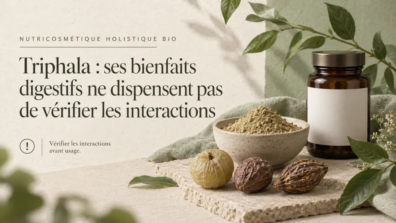 Triphala : ses bienfaits digestifs ne dispensent pas de vérifier les interactions