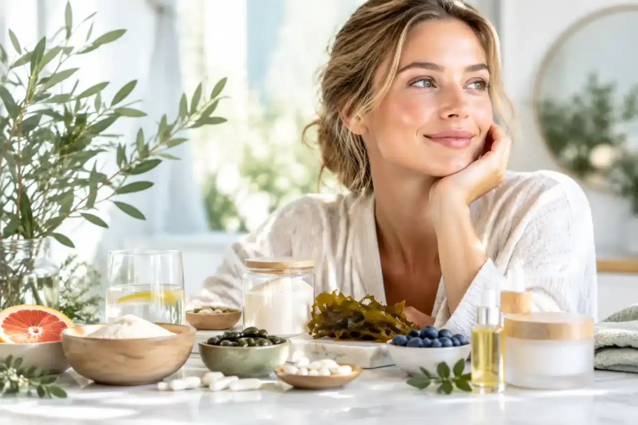 Rituel de beauté holistique et compléments alimentaires bio