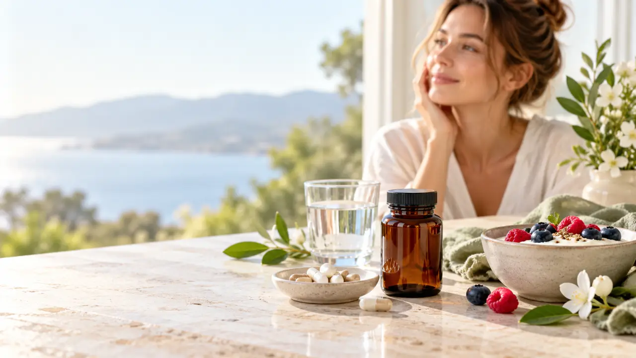 Complément probiotique et ingrédients naturels pour prendre soin de la peau