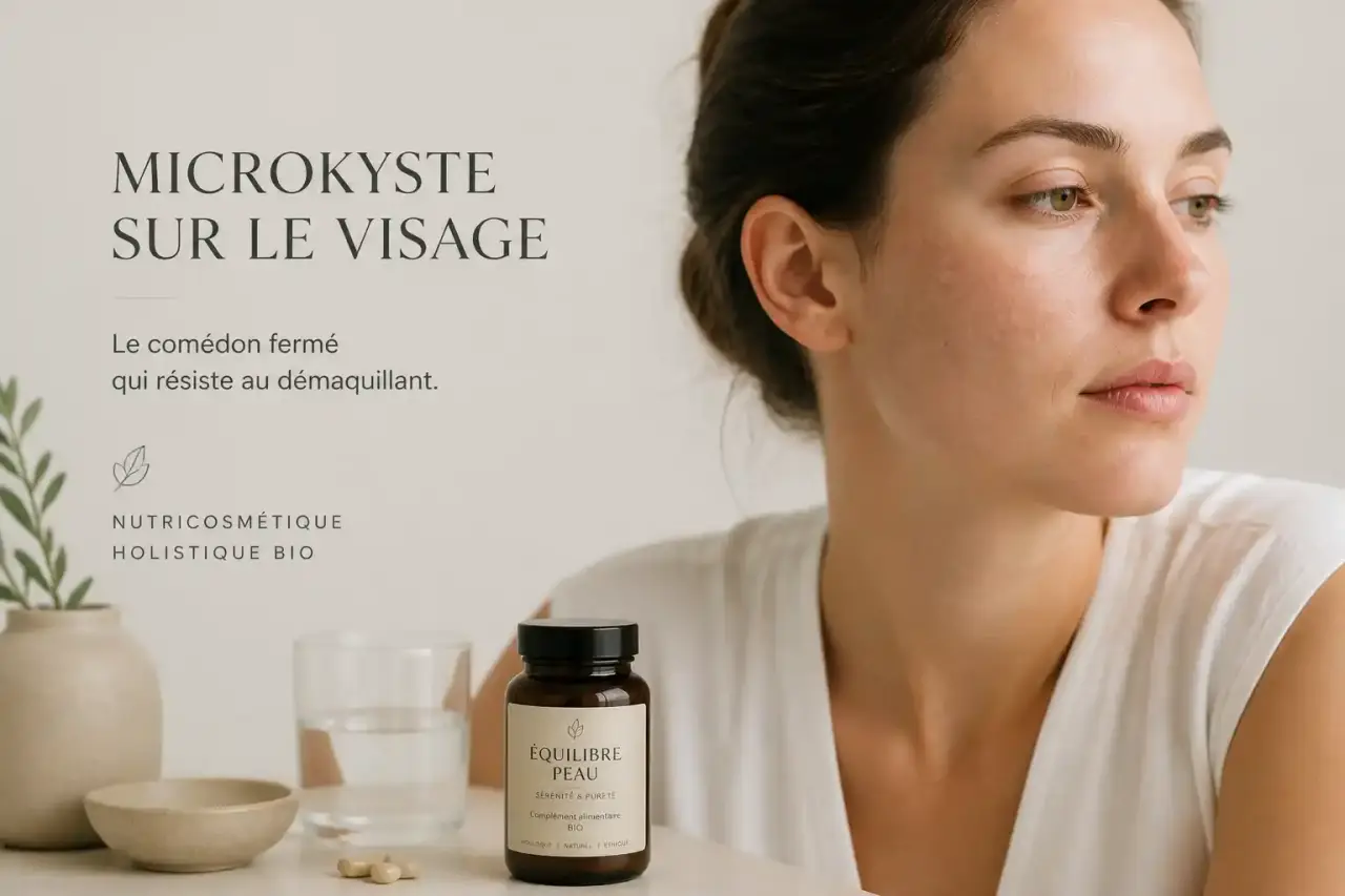 Microkyste sur le visage : le comédon fermé qui résiste au démaquillant