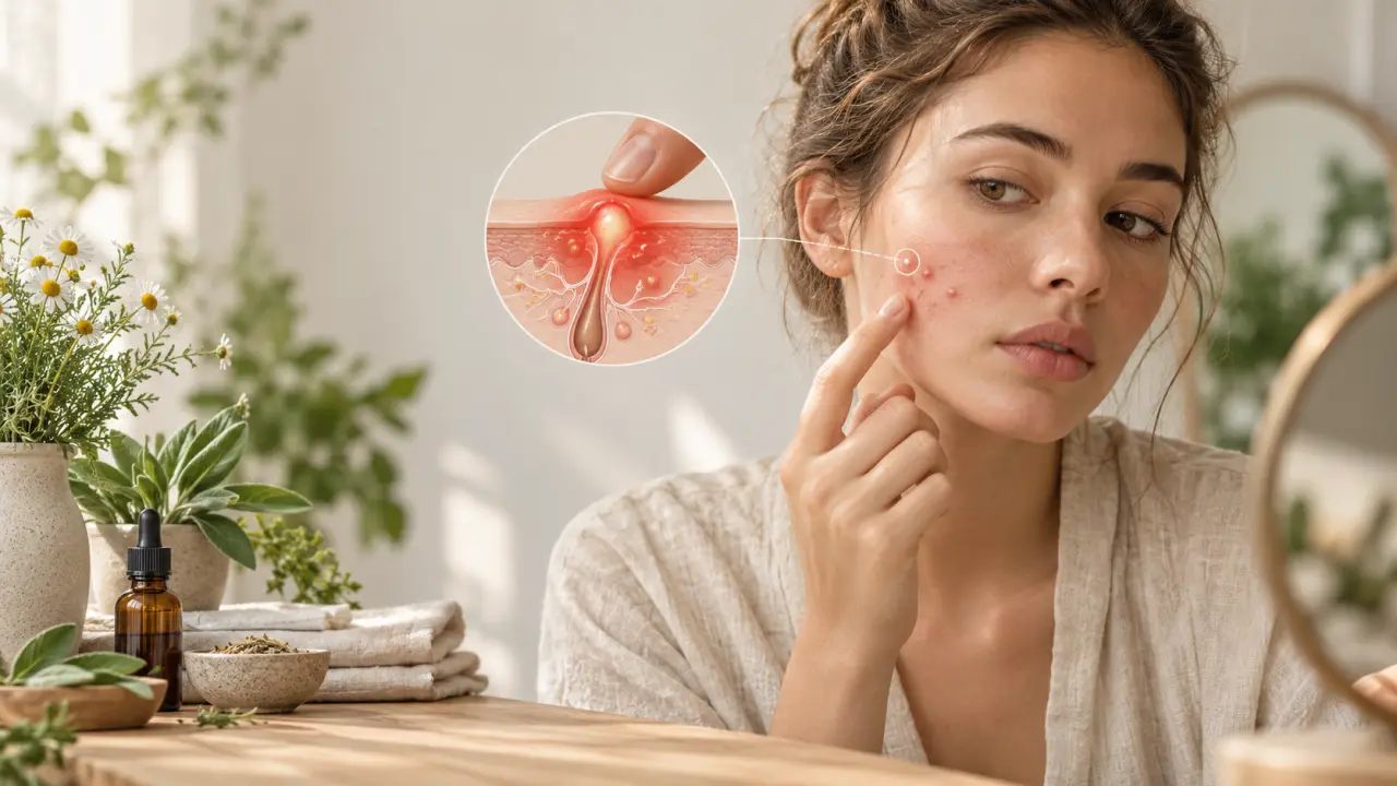 Acné inflammatoire : pourquoi percer les boutons augmente le risque de cicatrices