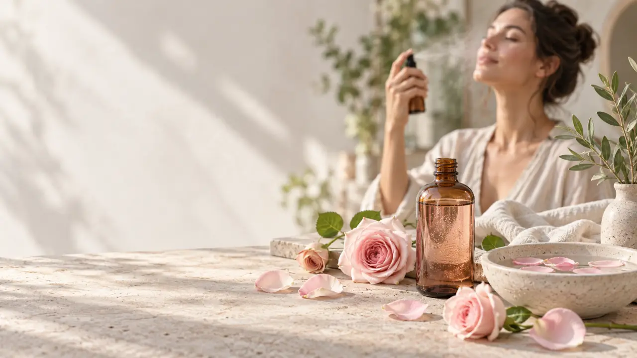 Les bienfaits de l’eau de rose pour un teint frais, avec les précautions à connaître